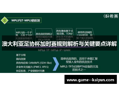 澳大利亚足协杯加时赛规则解析与关键要点详解
